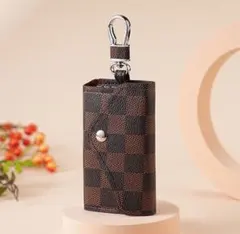 チェック柄 市松模様　キーケース