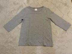 Champion グレー ７分丈Tシャツ Lサイズ