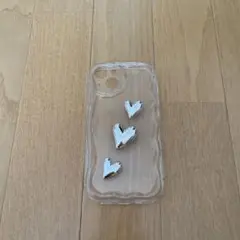 クリアハートデザインiPhone13ケース