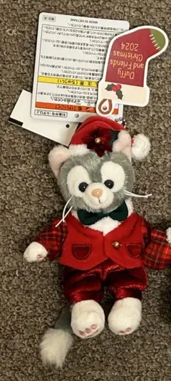 ジェラトーニ　ぬいぐるみバッジ　ディズニーシー　クリスマス　2024 ぬいば