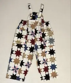 soft cheese パッチワーク　オーバーオール 90cm