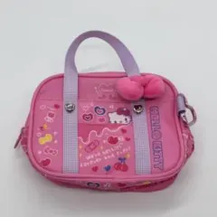 【値下げ】サンリオ学園 きらめき部 スクバ風ミニポーチ キティ