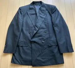 【良品】 90s Burberrys ダブル ジャケット ストライプ ウール M