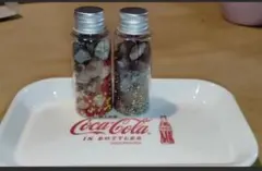 【秋の夜長に】天然石の回す万華鏡 2本＆コカコーラトレイ3点セット インテリア