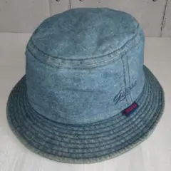 【GUESS】デニムヴィンテージバケットハット インディゴブルー 90s
