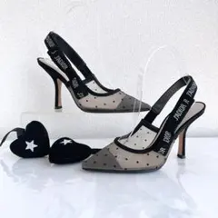 DIOR ディオール　スリングバック　ハイヒール　パンプス　サンダル　ビジューのサムネイル
