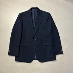 90sメキシコ製hagger紺ブレ金ボタン40Sネイビーテーラードジャケット古着のサムネイル