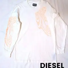 DIESEL ホワイト 長袖Tシャツ