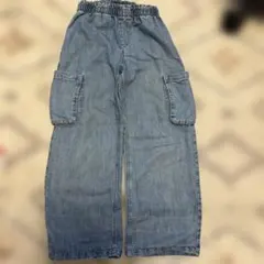 H&M デニムパンツ　カーゴパンツ　130