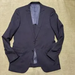 TK チャコールグレー ストライプ ビジネススーツ ジャケット Mサイズ 美品