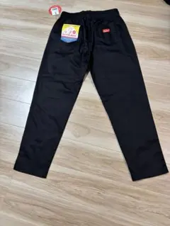 タグ付き　クックマン 定番 シェフパンツ チノワークパンツ 黒 無地 XL