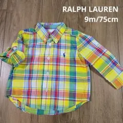 【RALPH LAUREN】長袖 シャツ ブラウス チェック柄