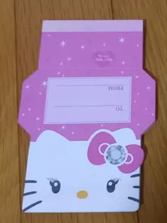 ハローキティ　メモ用紙　ピンク　 Quatre Rives