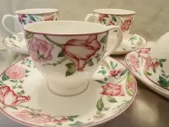 【 NARUMI 】 花柄 カップ＆ソーサー　1客セット