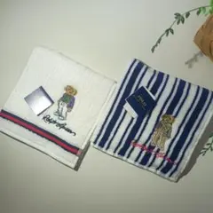 【新品】ポロベア タオルハンカチ　2枚セット