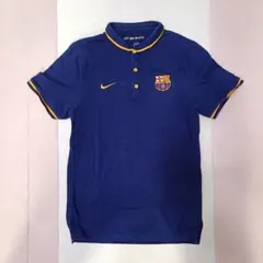 NIKE FCバルセロナ ポロシャツ ネイビー メンズ S
