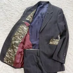 美品　Paul Smith ストライプ スーツ　セットアップ　裏地柄 日本製のサムネイル