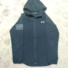 （週末セール）アンダーアーマー ウーブン フーディー ジャケット MD 黒