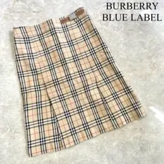 BURBERRY BLACK LABEL ノバチェック ひざ丈 タイトスカート