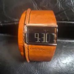 【極希少/Y2K】DIESEL ワイドバングル デジタルウォッチ 圧巻の存在感