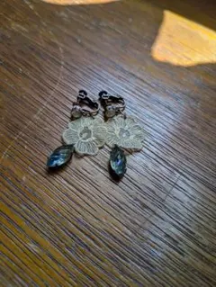 【最終価格☆】アンティークレース調イヤリング☆