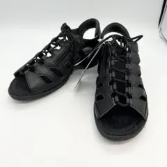 【新品】 ヨネックス パワークッション グルカサンダル ブラック 23.5cmのサムネイル