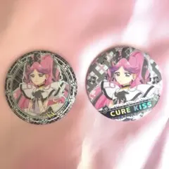 キミプリ展　キュアキッス　サイン入り　缶バッジ