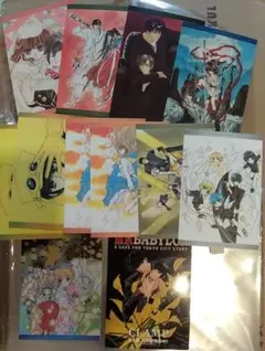 CLAMPノ絵シゴト　原画展記念　ポストカード　20枚 CLAMP京都原画展」会場で販売されるポストカードセット。(c