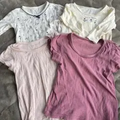 ベビー肌着4枚セット（花柄）80-90