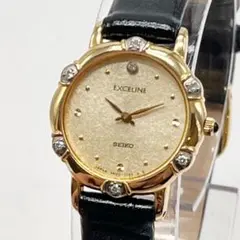 新品電池/SEIKO エクセリーヌ 4N20-1070 ダイヤ ゴールド - メルカリ
