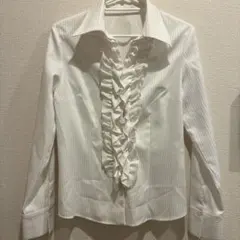 【美品】Cosa de ver フリル付きシャツ