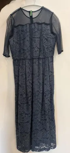 ナノ・ユニバース　半袖レースワンピース