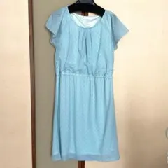 新品未使用！any SiS 半袖 ワンピース ライトブルーのサムネイル
