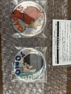 ハイキュー 東京遠征2013夏 メタリック缶バッジ 日向翔陽 影山飛雄 セット