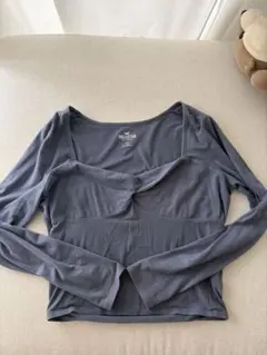 Hollister ブルー 長袖トップス Lのサムネイル