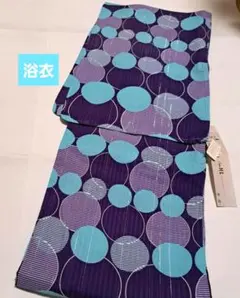 ◇ノー皺加工最高級カルキュロ◇変わり織り涼しげ水青可憐浴衣◇しわに