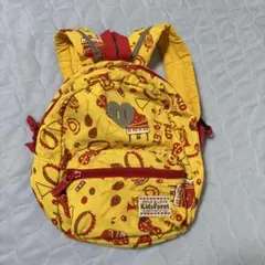 Kids Foret キッズフォーレ 楽器柄 リュック イエロー