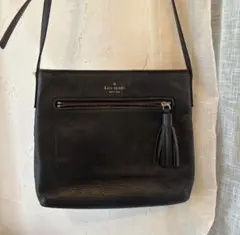 kate spade ブラックショルダーバッグ