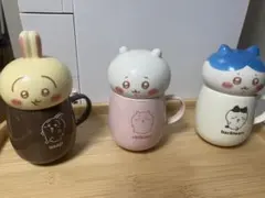 ちいかわ　チルタイム蓋付きマグカップ　ちいかわ　ハチワレ　うさぎ　3つセット