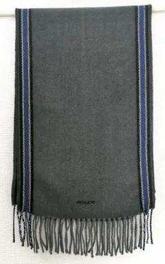 COACHヘリンボーン柄ウールマフラー