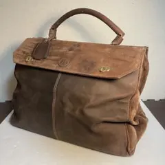 希少型 フェンディ ヴィンテージ レザー ブリーフケース ビジネスバッグ 茶のサムネイル
