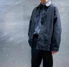 H BEAUTY&YOUTH フェード レザーカラー カバーオール