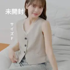 定価6380円、新品、Chico、ノースリーブベスト、サイズＦ