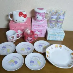 ハローキティ マグカップ・皿セット 8点