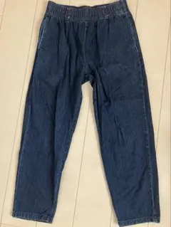 GU ジーユー　シェフイージーデニムパンツ　インディゴブルー Mサイズ