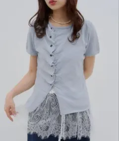「✨️新品・未使用✨️」裾レース切替キャミソールのサムネイル