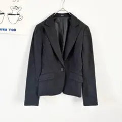 コムサイズム　テーラードジャケット　シンプル　ビジネス　カジュアル　ベーシック