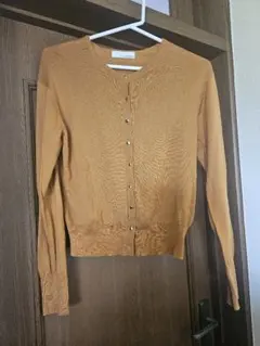 マスタード カーディガン 長袖 ボタン付き greenlabelrelaxing