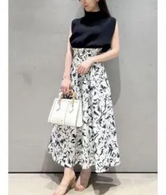 SNIDEL ニットベストコンビボリュームワンピース