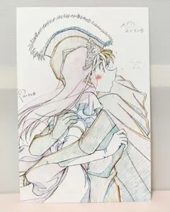 名探偵コナン　コナン展　ポストカード　原画風　工藤新一　毛利蘭